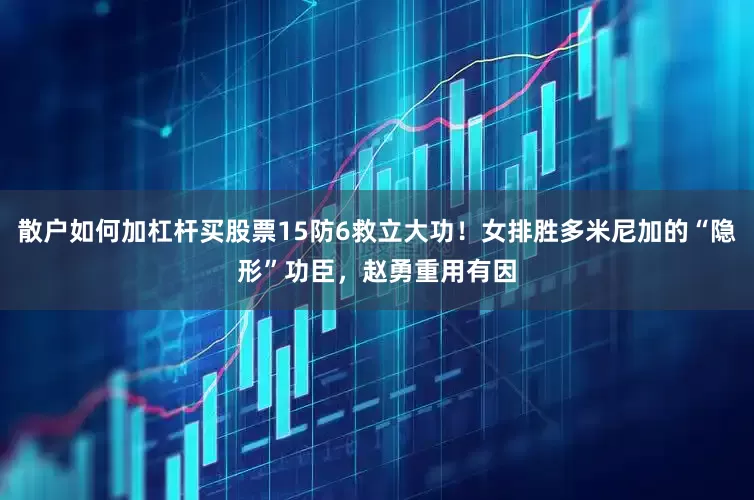 散户如何加杠杆买股票15防6救立大功！女排胜多米尼加的“隐形”功臣，赵勇重用有因